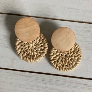 Wicker Earrings from Red Dress Boutique